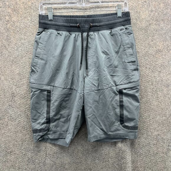 Under Armour Shorts Mens Medium Gray Athletic Fit Heatgear Training Drawstring - Picture 1 of 10